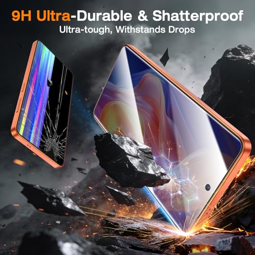 Image of LK 3 Pack 9H+ [Upgraded 26] for Samsung Galaxy S26 Ultra Privacy Screen Protector, [Fingerprint Unlock] [Anti-Spy] Tempered Glass Screen Protector S26 with Easy Install Frame, 0 Bubble, Full Coverage