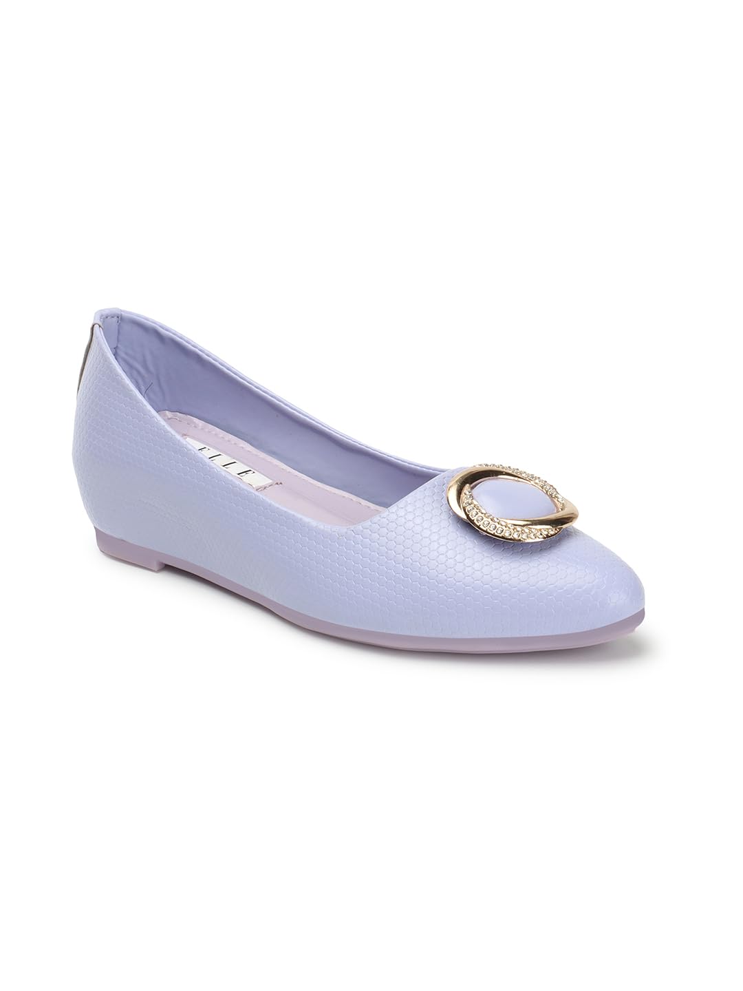 ELLE Womens Fashionable Textured Comfortable Ballerinas Colour-Lavender, Size-UK 5 (B0CKHFPZ3F) Amazon Price History, Amazon Price Tracker