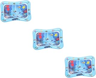 SECFOU 3 Pçs Verão Almofada De Água Inflável Bebê Verão Jogar Brinquedo Barriga Tempo Tapete De Água Inflável Tapete De Jogo Do Bebê Brinquedos Recém-Nascidos Esteira De Água Para Bebês