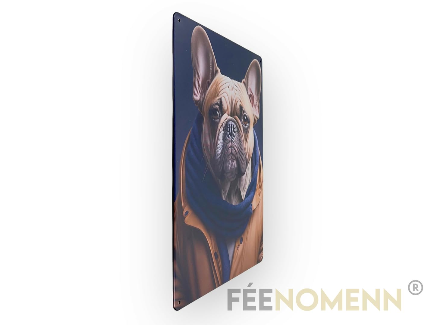 Retro Blechschild Französische Bulldogge – 28x12 Cm, Witziger Spruch, Geschenkidee Für Hundefreunde