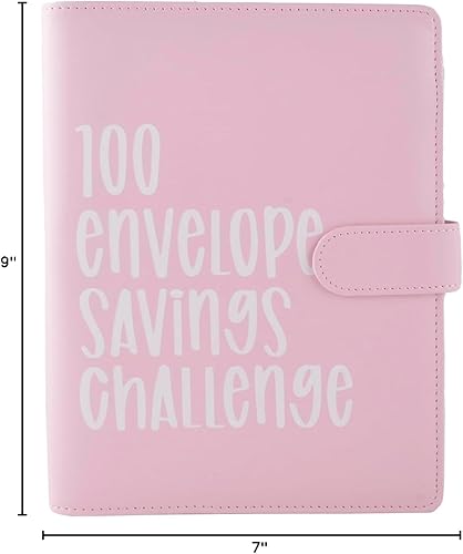 Miniatura 7 de Carpeta de desafío de 100 sobres Una manera fácil y divertida de ahorrar dinero, kit de caja de desafíos de ahorro de efectivo, carpeta de