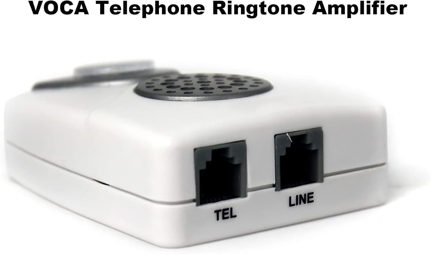 VOCA Amplificatore per suoneria telefonica, potenziamento fino a 105 dB con notifica luce LED per telefoni fissi, montaggio a parete, ideale per ambienti rumorosi e ipoudenti