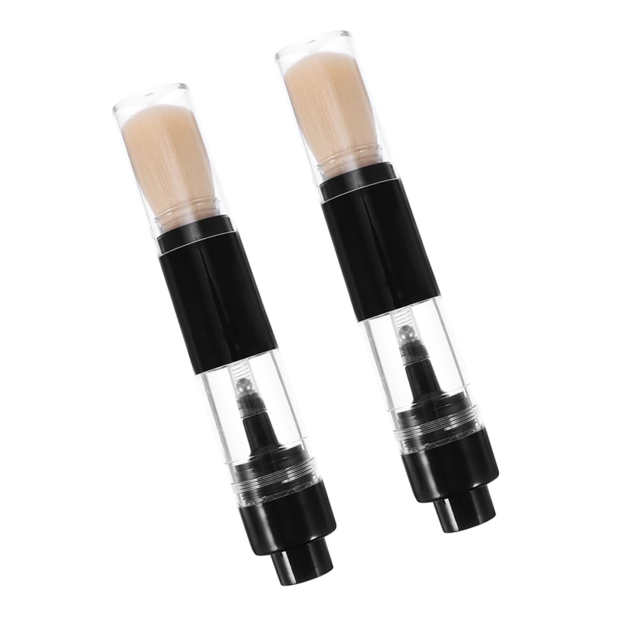 SKISUNO Refillable Portable Powder Brush for Loose Powder Pressed Blush and Highlighter Travel Makeup Brush Compact and Lightweight Design