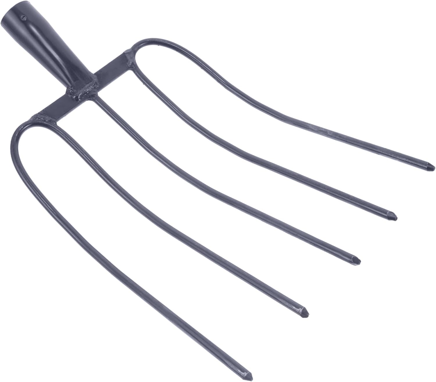 YARNOW Manure Fork for Household Use Multi-Functional Iron Grass Fork for Efficient Lawn Maintenance Rural Settings Five-Point Design for Clearing Manure and Debris