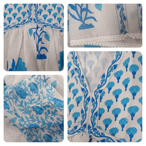 Image of Leriya Fashion Kurta Sets for Woman | Kurti Set for Woman | Anarkali Suit for Women | White Kurta Set for Women with Dupatta | Traditional Anarkali Salwar Suit for Party Outfits Kurtis