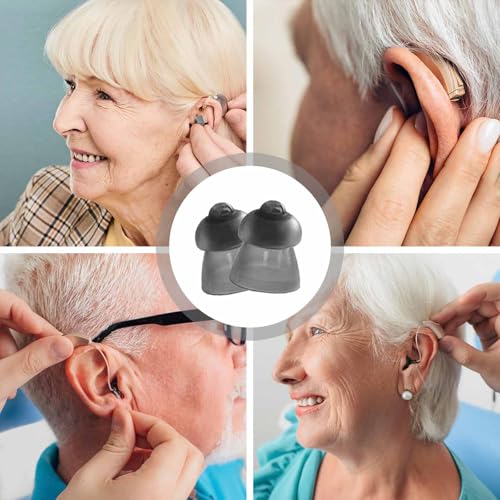 Image of 6PCS Universal Hearing Aid Accessories, Silicone Ear Tips & Domes, Soft and Durable Replacement Set for Hearing Aids & Accessories Maintenance