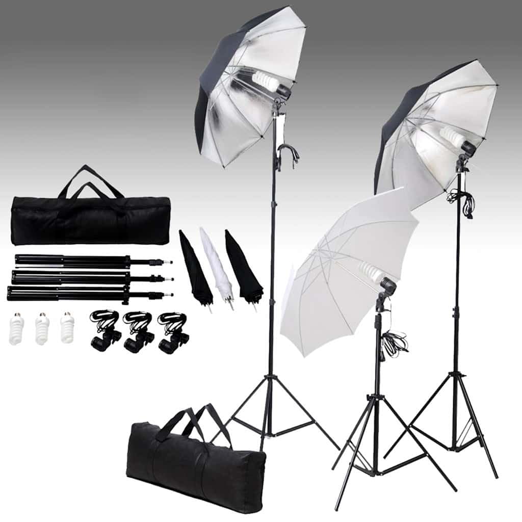 Zestaw do studia fotograficznego z lampą błyskową, światłem ciągłym i światłem LED, w zestawie system tła ze 100% bawełny, statyw aluminiowy, softbox, reflektor, światło do portretów, zdjęć