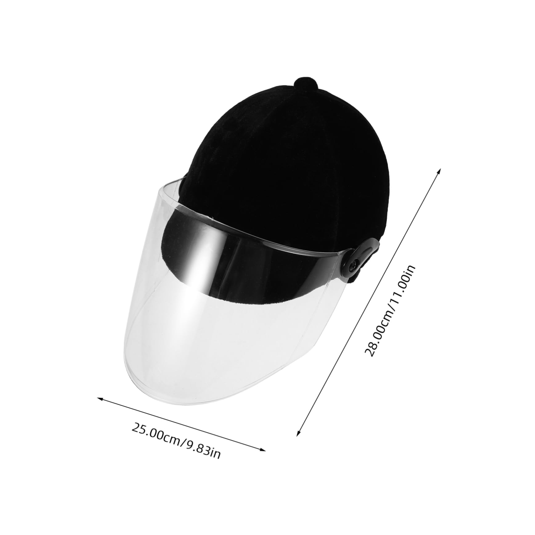 Casco da Equitazione Nero in Velluto e Plastica per Uomo e Donna | Protezione Completa Riduzione D'impatto, Uso per Ciclismo e Sport Equestre, Stile Semplice ed Elegante