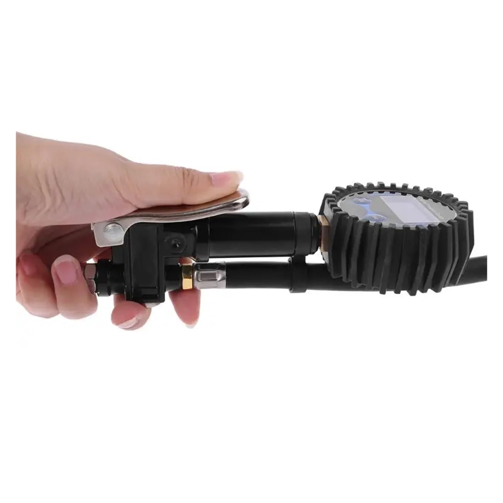 Manometro Digitale per Pressione Pneumatici Gonfiatore Digitale for Pneumatici con manometro, mandrino da 200 PSI for Camion/Moto