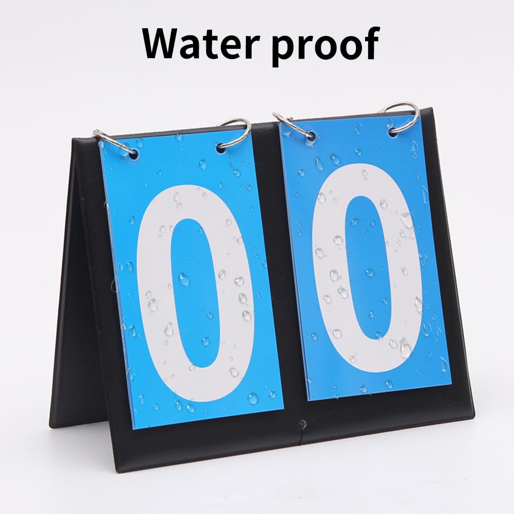 Helweet Tabellone Segnapunti, Portatili Flip Sport Scoreboard, Il Tabellone degli Sport, 2 Pezzi Tabellone Sportivo, Tabellone Segnapunti Portatile, per Basket Badminton Calcio, 2 Cifre