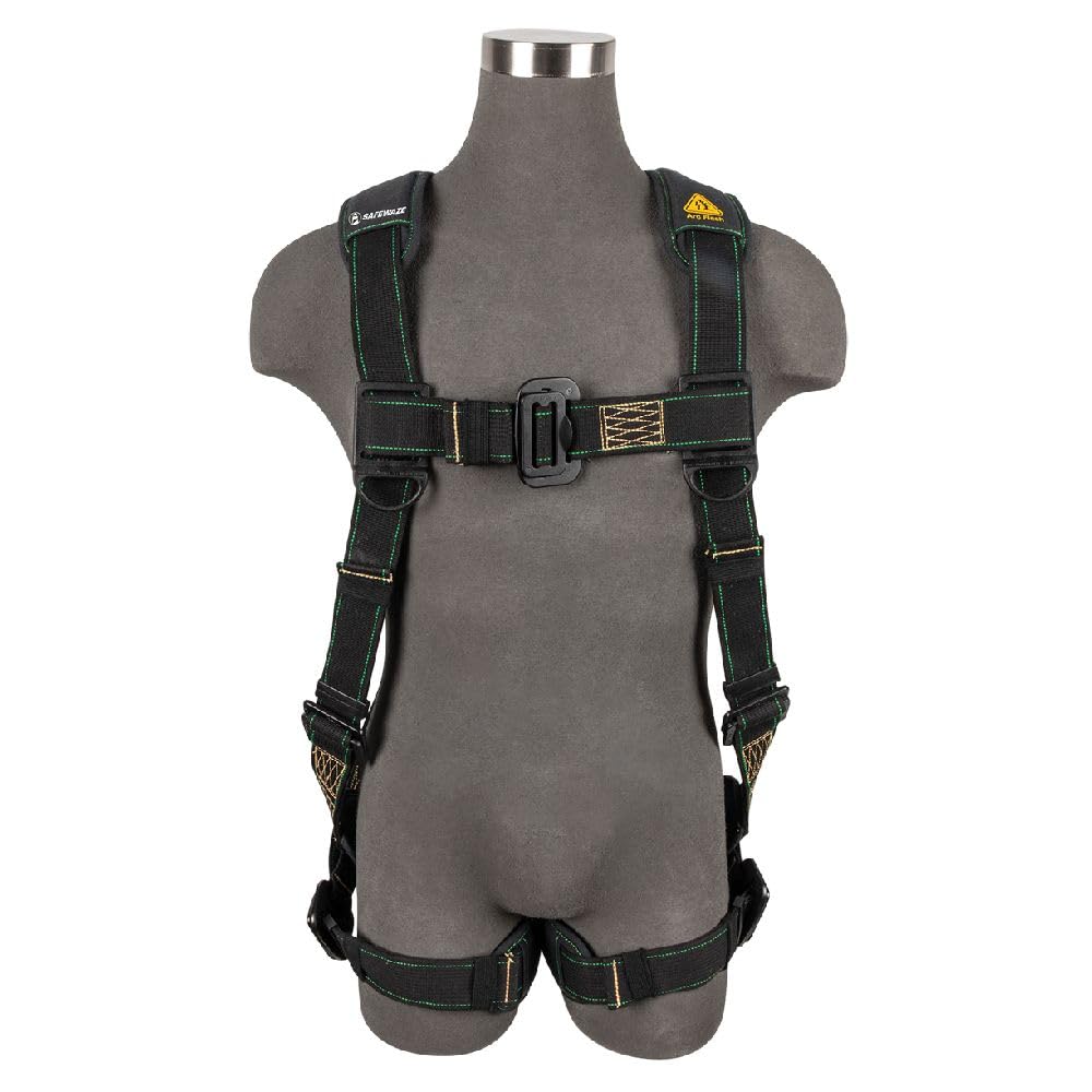 Safewaze 020-1294 Arc Flash Full Body Harness: DE 1D, DE MB Chest/Legs (XL)