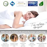 NATURELITS Materac MemoryVex 160x190 dwustronny zimowy/letni pojedynczy materac przeciw roztoczom i oddychający rdzeń Flexicell, średnia twardość, model Serene wysokość 30 cm
