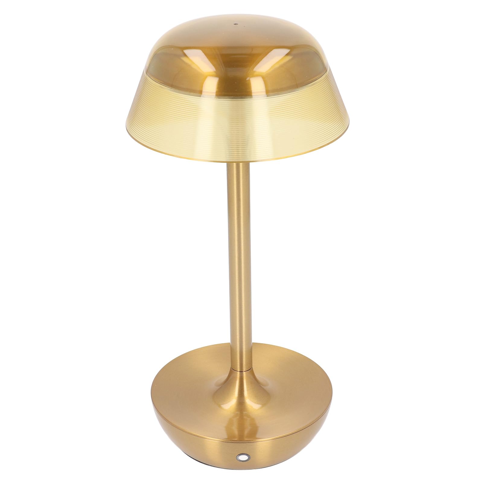 Cocoarm Lampe de Bureau sans Fil Dorée, Rechargeable, Tactile, Variable, en Alliage d'aluminium, LED 3200 MAh, 3 Couleurs, luminosité Continue, pour Restaurant, Chambre à Coucher, Bar, Bureau