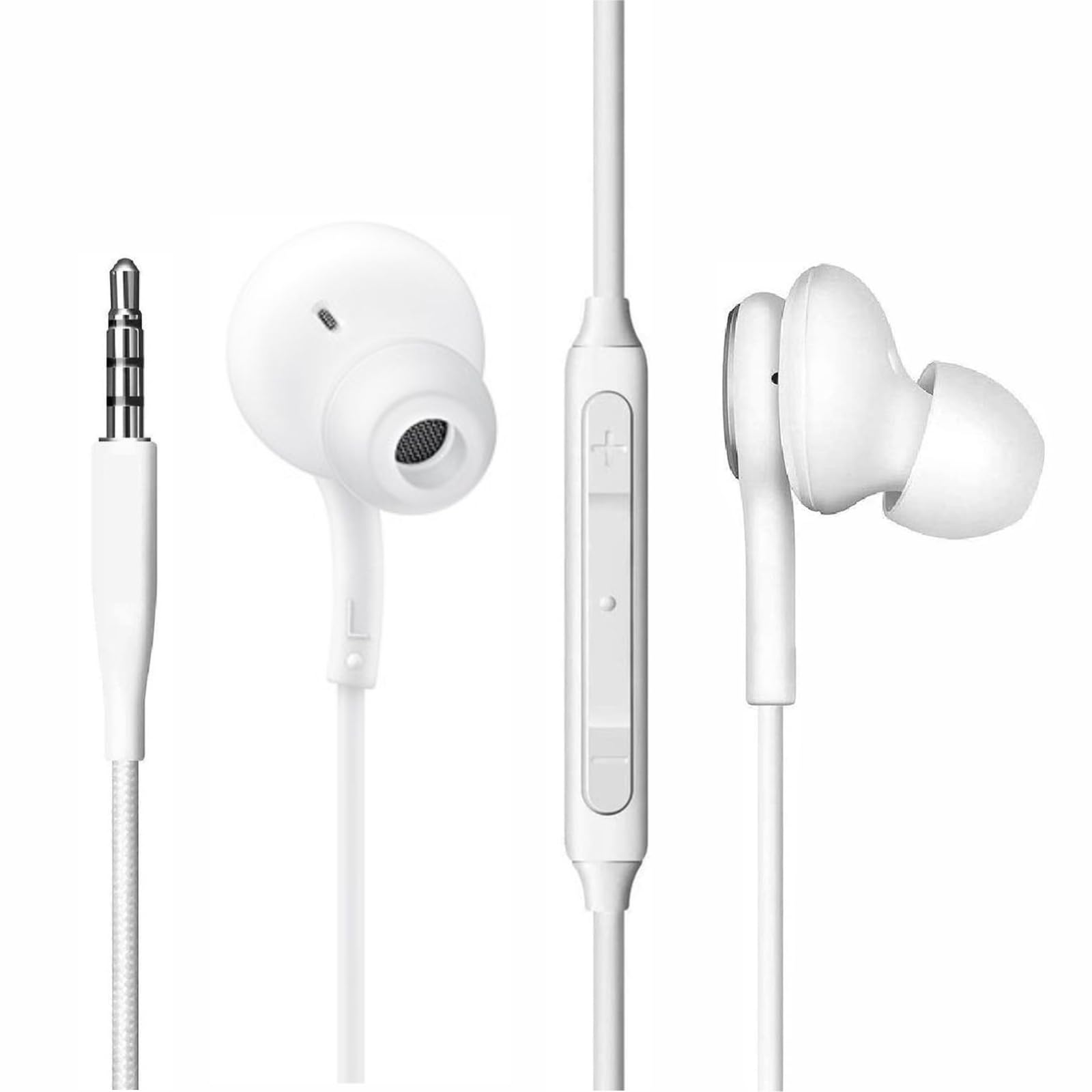 aioklcy 2025 New in-Ear Earbuds Stereo Headphones for Samsung Galaxy S10/S10E/ S10+/S8/S8+/S9/S9+/Note 9- Designed 3.5 mm Jack with Microphone and