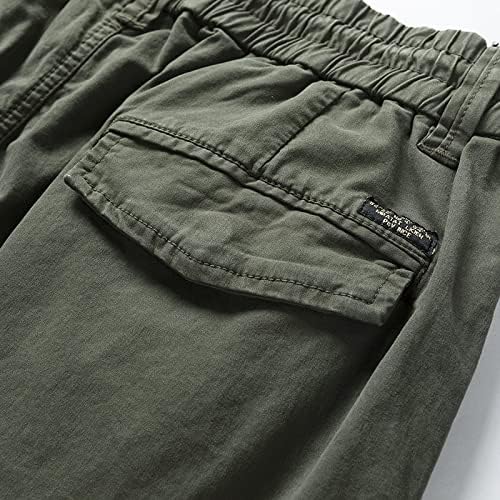 Mens Cargo Joggers–Slim Fit Flex Work Pants with Belt Loops Elastic Waist Zipper Pockets Drawstring Waist - Image 7