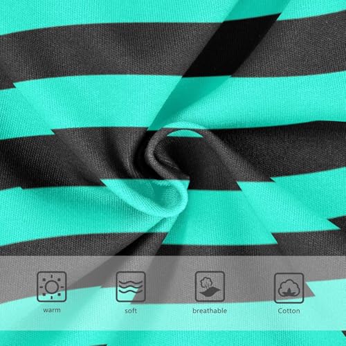 Black Turquoise Stripe Toddler Boy's Underwear 2T3