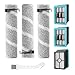 RONGJU 4111A Ersatzbürsten und Filter für Bissell CrossWave Edge, Hartbodenreiniger für mehrere Oberflächen, Nass- und Trockensauger mit Zero-Gap Edge-Technologie, 3er-Pack Bürsten und 3er-Pack Filter