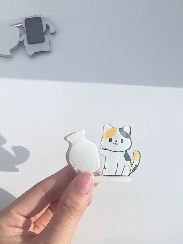 Imanes decorativos para nevera con diseño de gato 3D, pack de 4 miniatura 7