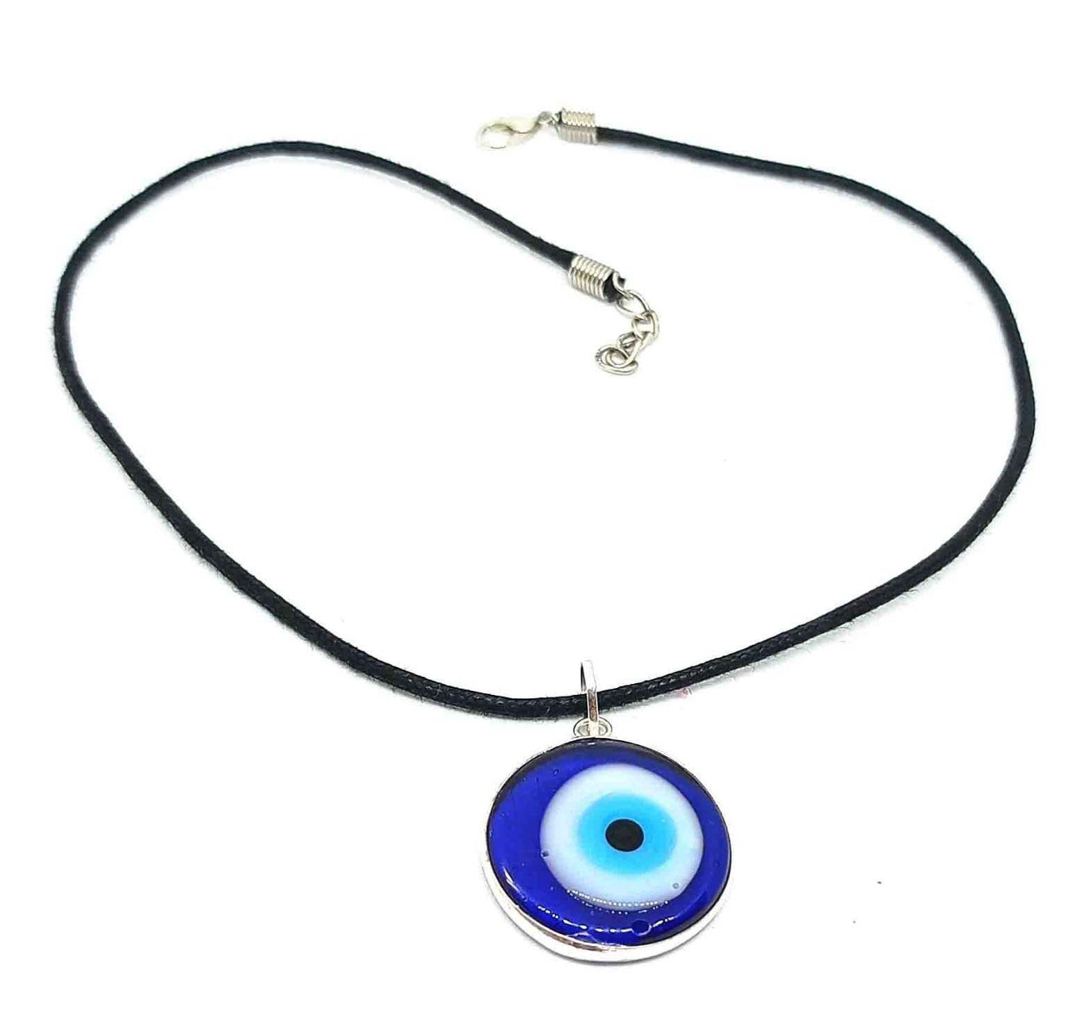 Heeva Creation Evil Eye Pendant Necklace Glass Rope Chain Turkish Protect Lucky Necklace for Women,Girls & Men.(Color- Multi). (B0D9BSG2QG) Amazon Price History, Amazon Price Tracker