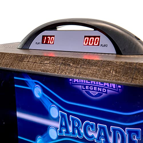 American Legend 9’ Arcade Speedball Game - Engineered Wood Construction - Realistic Game Play - Automatic Ball Return - 4 Balls Included
