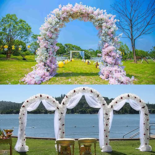 Arbor ogrodowy Pergola, metalowy łuk różany pnącza, łuk ślubny, ogrodzenie ogrodowe krata altanka odporna na warunki atmosferyczne, do ogrodu, ślubu, dekoracji imprez (kolor: czarny, rozmia