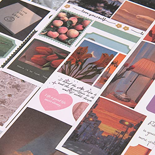 Dizdkizd Scrapbooking Sticker Set, 50 Sheets Nature Scenery And Travel Sticker Self-Adhesive Aesthetics Washi Booklet For Journaling, Planner, Calendar (Scenery) #TOP5