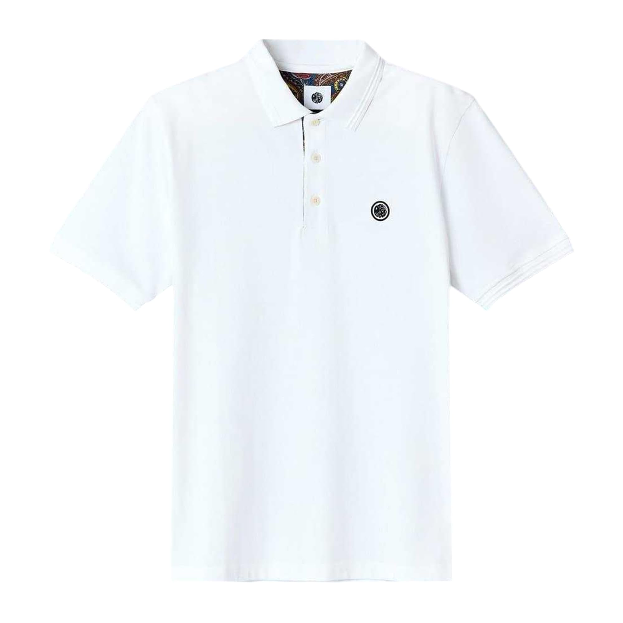 Pretty Green Men's Short-Sleeve Polo Shirt - White - Medium