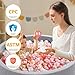 Heopeis Star Ball Pit Balls Pack of 100 - Star and Round Set BPA Free Phthalate Free Non-Toxic Crush Proof Play Balls Soft Plastic Balls for Toddlers Baby Kids Birthday Pool Tent Party