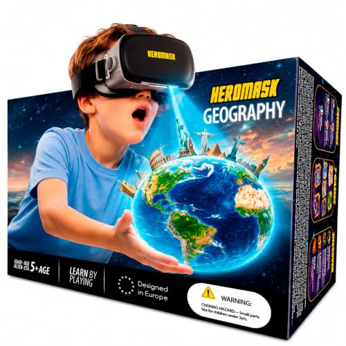 Image of Heromask VR Headset for Kids 5-12 . Geography Games Virtual Reality