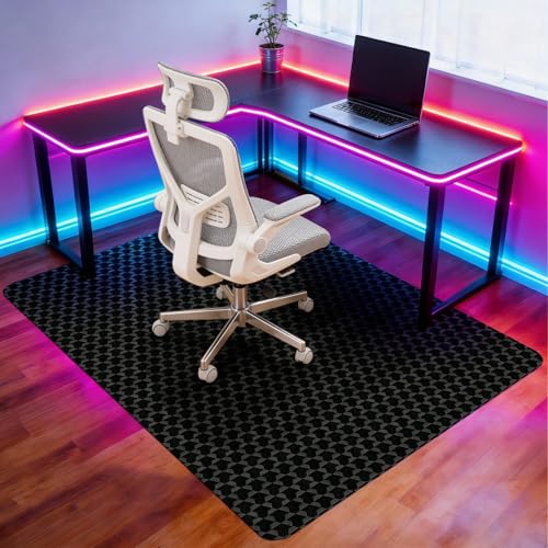 Image of Vicwe Office Chair Mat for Hardwood Floor, 48 inch x 40 inch Large Chair Mats, Gaming Chair Mat for Hardwood, Easy Glide for Chairs, Multi-Purpose Floor Protector Desk Chair Mats for Home Office