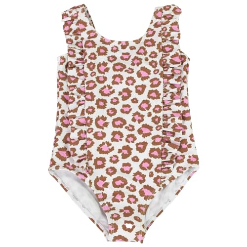 Bañador de una pieza niñas traje de baño natación leopardo SW 876 talla 6-7 años