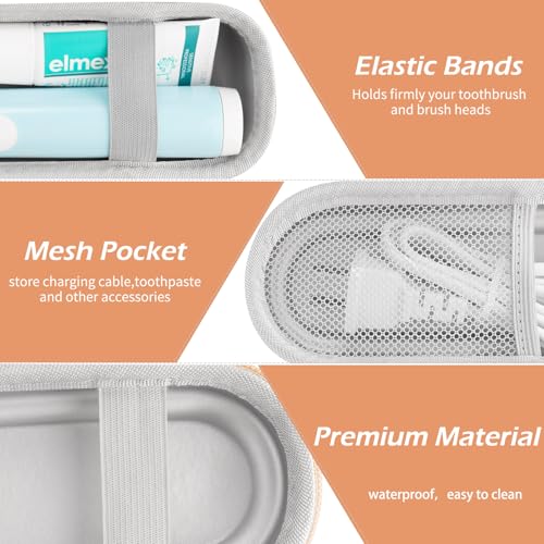 Image of Hard Shell Travel Case for Oral-B /Phlips Sonicare Electric Toothbrush (Gold)