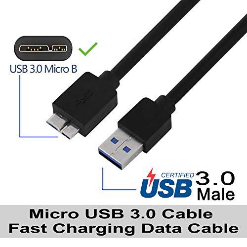 Image of Storite USB 3.0 A to Micro B SuperSpeed Cable (100cm - 3 Foot -1M)