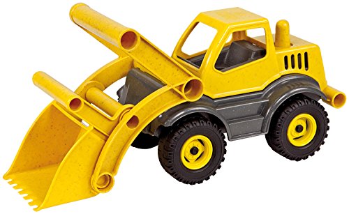 LENA - 04212 - EcoActives Chargeuse-Pelleteuse, 33 cm, Véhicule Jouet de Chantier pour Enfants à partir de 2 Ans, Robuste chargeuse sur pneus avec poignée...
