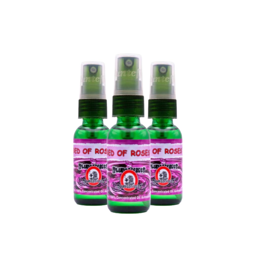 Blunteffects Blunt Effects 100% concentrated Air Freshener Oder Neutralizing Spray (bed of roses 3 Pack)