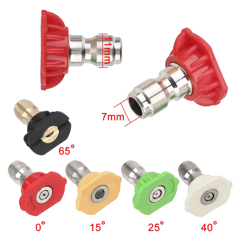 Adattatore e Raccordo per ugelli per idropulitrice Compatibile con idropulitrici ad Alta Pressione Karcher/Kärcher Serie K K2, K3, K4, K5, K6, K7 (Ugelli e Adattatore per idropulitrice)