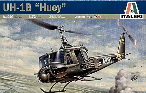 Italeri Bell UH-1B Huey Helicopter Helicopter Plastic Kit 1:72 Model 0040