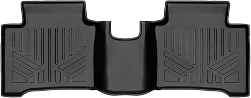 SMARTLINER Juego de alfombrillas negras de segunda fila para todo tipo de clima, compatibles con Kia NIRO Hybrid 2023-2024 (solo se adapta a modelos