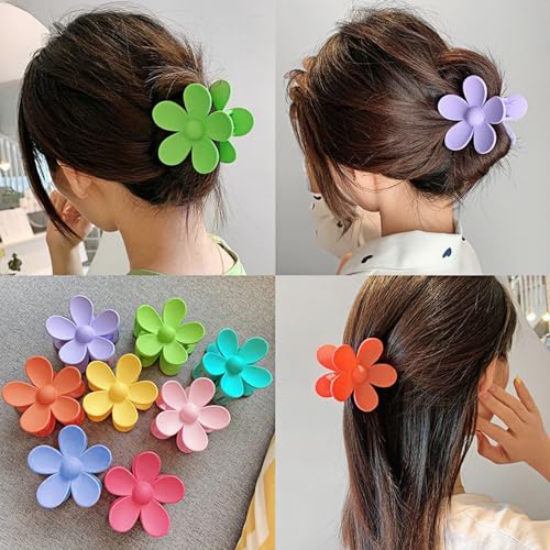 Pinzas para cabello flores grandes 8 piezas miniatura 4