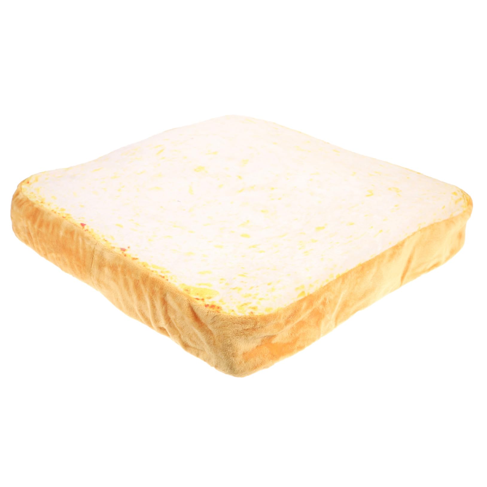 Toddmomy Cojín y en Forma de Rebanada de Pan Tostado para Mascotas Cómoda Almohadilla de Asiento Fácil de Limpiar Superficie Desmontable Adecuado para Descanso y Juego