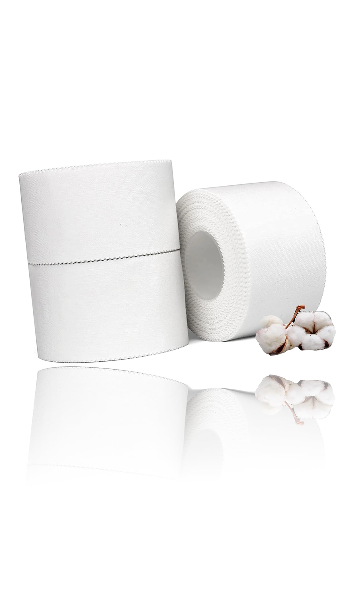 Sweet seven White Athletic Sports Tape (3-Pack) - Strong & Easy Tear Wrap for Athletes, Trainers, and First Aid. Versatile for Bats, Tennis, Gymnastics, Boxing - 3.8cm x 9.14m