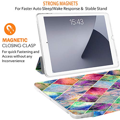 Image of DuraSafe Cases for Old Model iPad 4th Gen 9.7 inch 2012 TPU Cover A1458 A1459 A1460 MD510HN /A MD513HN /A MD514HN /A MD511HN /A MD512HN /A MD515HN /A ME392HN /A ME393HN /A MD522HN /A Printed Diamond Grid