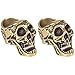 Artibetter Anillos de Soporte de Cigarrillos 2 PCS Skinter Smoker Skoker Holder Rings Skull Clips Cobre Head Cabezal