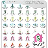 Rent Planner Stickers - Bill Payment Tracking, Budget, Planner Accessories