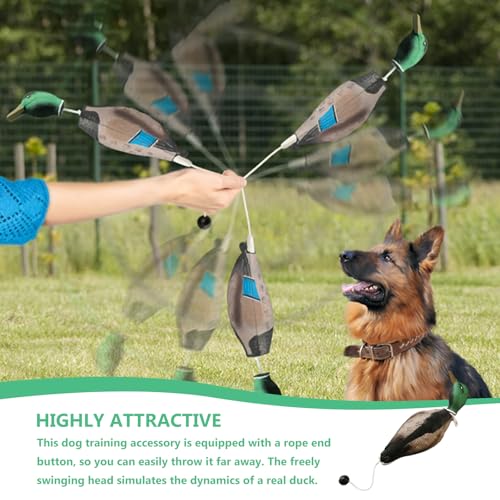GOMETY Enten Dummy Stoßstange, Mallard Mimics Duck Stoßfänger Spielzeug, Dummy Hundetraining Trainer Für Falsche Enten, Jagdhundezubehör Für Das Training Der Jagdhund Retriever Fähigkeiten