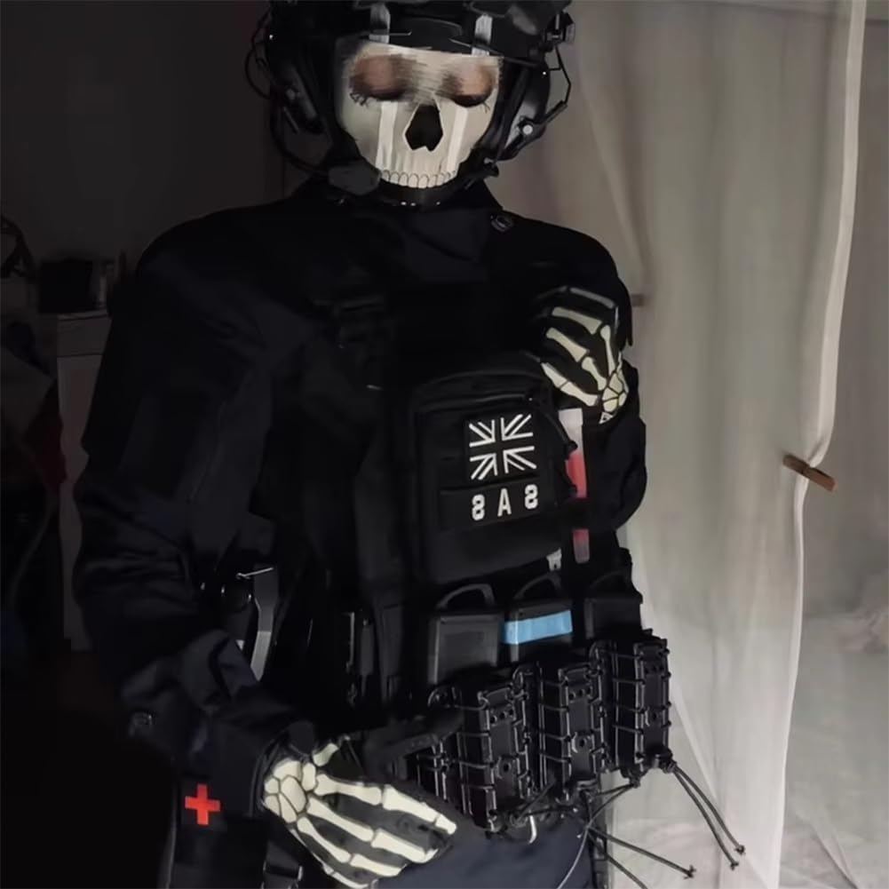 Chaleco Táctico Multifuncional Para Airsoft, Conjunto Completo - Con Portacargador Y Pequeña Bolsa Herramientas EDC. Equipo Modular Para El Pecho Para Cosplay, Juegos Guerra Al Aire Libre