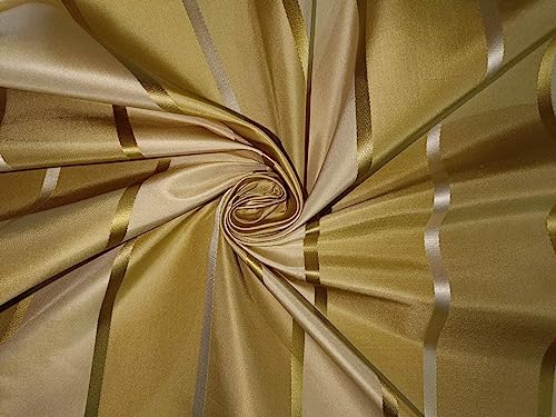 Tissu taffetas 100 % soie rigide doré pour créer des volumes couture TAFS63