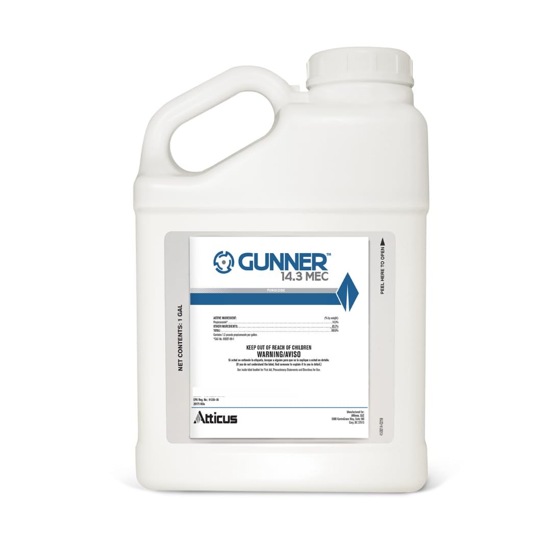 Atticus Gunner 14.3 Fungicide (1 Gal) Controls Brown Patch, Dollar Spot, Blights, Powdery Mildew, and Rust - Propiconazole