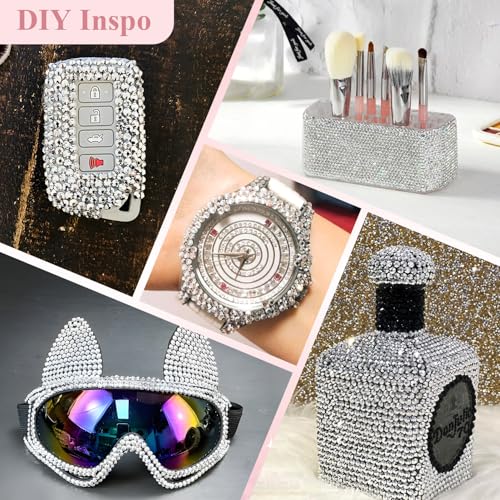 Image of 2500PCS SS10 /2.8mm Crystal Glass Rhinestones for Bedazzling (Labrador) | Flatback Rhinestones for Crafting DIY Nail Art Makeup Decoration, Gems Diomand Charms for Tumbler Shoes Clothing Mug