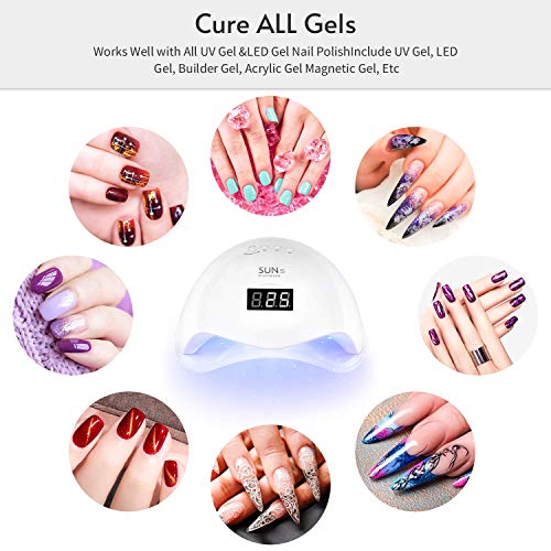 image for Huanchenda UV LED Nail Lamp Light Dryer with Electric Nail Drill and N